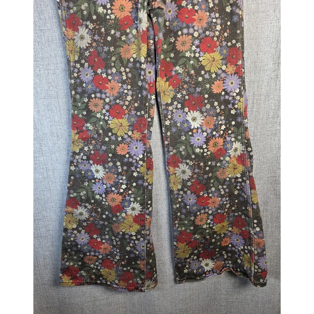 Wrangler Wanderer Jeans Womens 28x34 High Rise Flare Floral Print Boho Retro - Picture 11 of 11